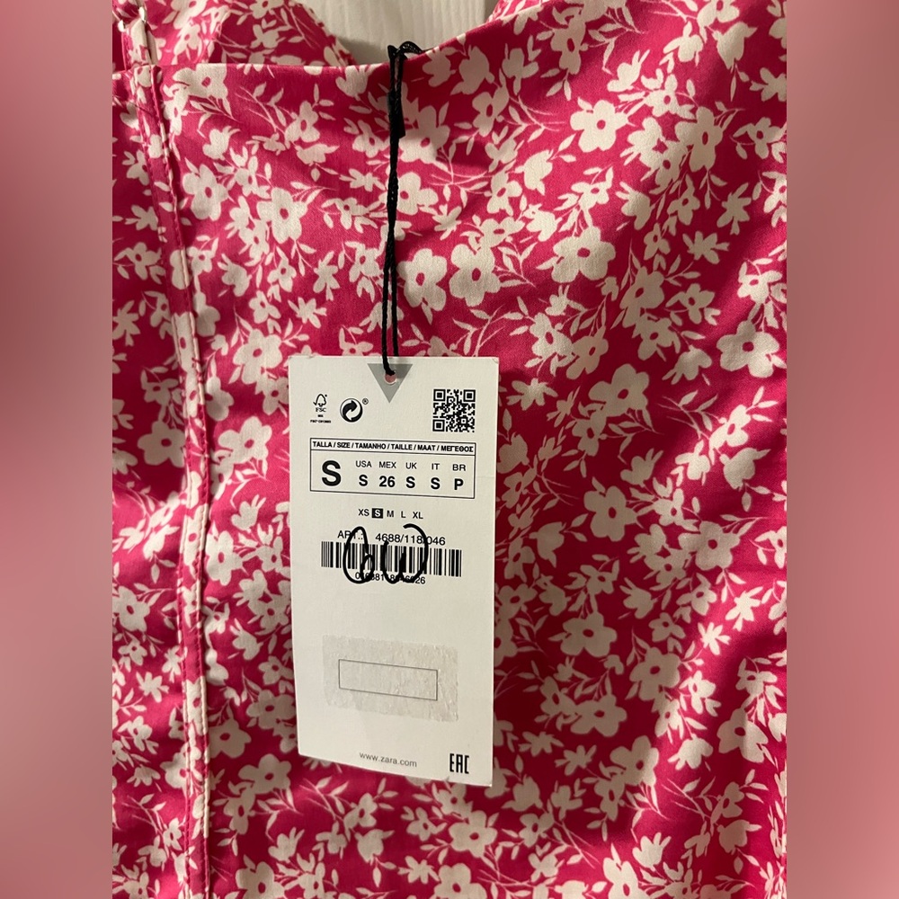 NWT Zara Floral Corset Bodysuit, Sz Small - Picture 5 of 7